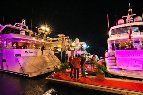 Grant Torrens Marina lights up at night. © Grant Torrens International Marine granttorrensmarine.com.au